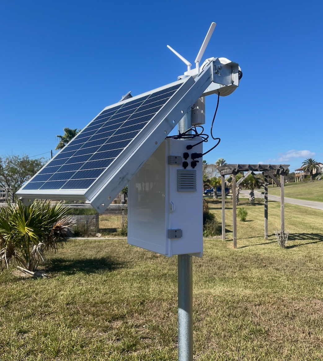 Environmental monitoring equipment in a field installation